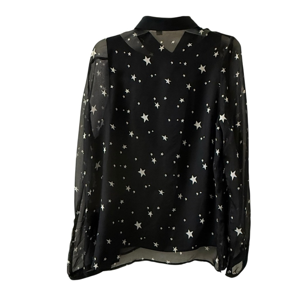 Amour Vert Celeste Silk Star Blouse and Tank